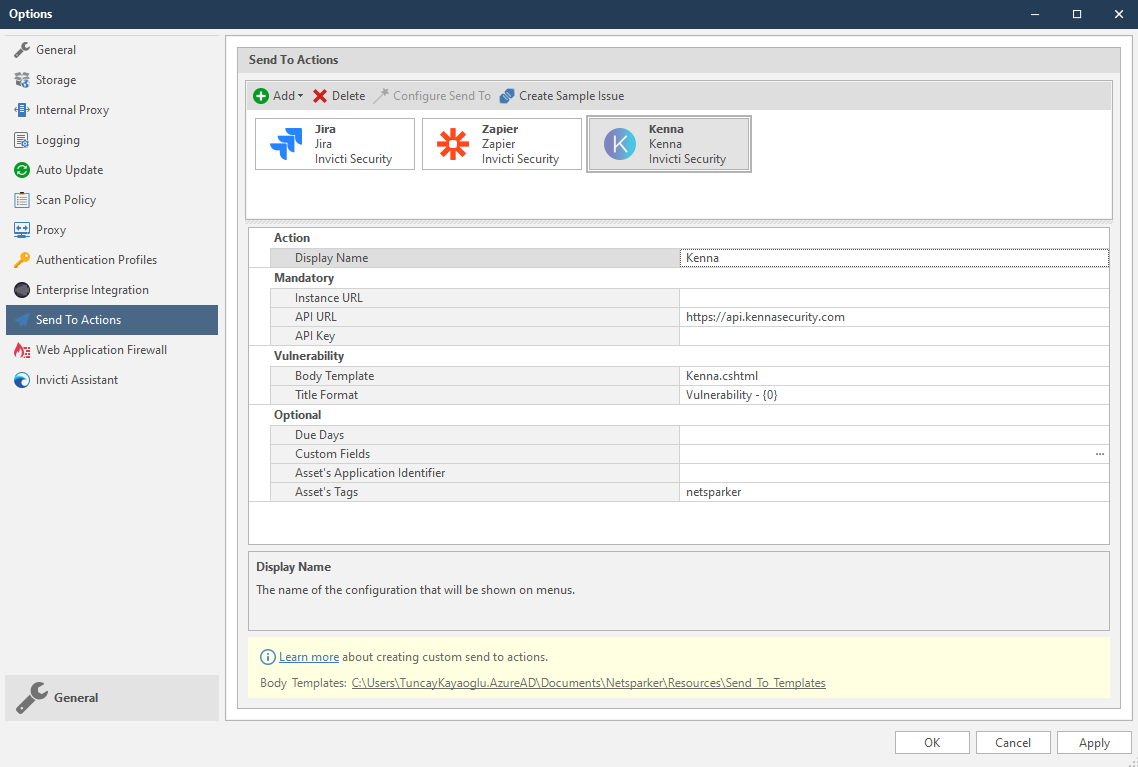 Invicti Standard Kenna Integration Image